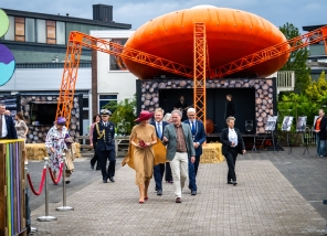 Drenthe: Zijne Majesteit de Koning en Hare Majesteit Koningin Máxima brengen dinsdag
8 september een streekbezoek aan de Kop van Drenthe. Het Koninklijk Paar bezoekt de
gemeenten Noorderveld, Tynaarlo en Assen.   COPYRIGHT MARCEL JURIAN DE JONG