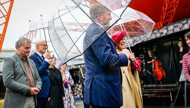 Drenthe: Zijne Majesteit de Koning en Hare Majesteit Koningin Máxima brengen dinsdag
8 september een streekbezoek aan de Kop van Drenthe. Het Koninklijk Paar bezoekt de
gemeenten Noorderveld, Tynaarlo en Assen.   COPYRIGHT MARCEL JURIAN DE JONG