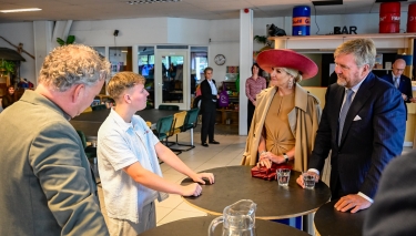 Drenthe: Zijne Majesteit de Koning en Hare Majesteit Koningin Máxima brengen dinsdag
8 september een streekbezoek aan de Kop van Drenthe. Het Koninklijk Paar bezoekt de
gemeenten Noorderveld, Tynaarlo en Assen.   COPYRIGHT MARCEL JURIAN DE JONG