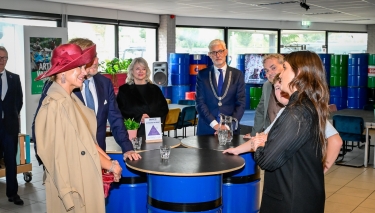 Drenthe: Zijne Majesteit de Koning en Hare Majesteit Koningin Máxima brengen dinsdag
8 september een streekbezoek aan de Kop van Drenthe. Het Koninklijk Paar bezoekt de
gemeenten Noorderveld, Tynaarlo en Assen.   COPYRIGHT MARCEL JURIAN DE JONG